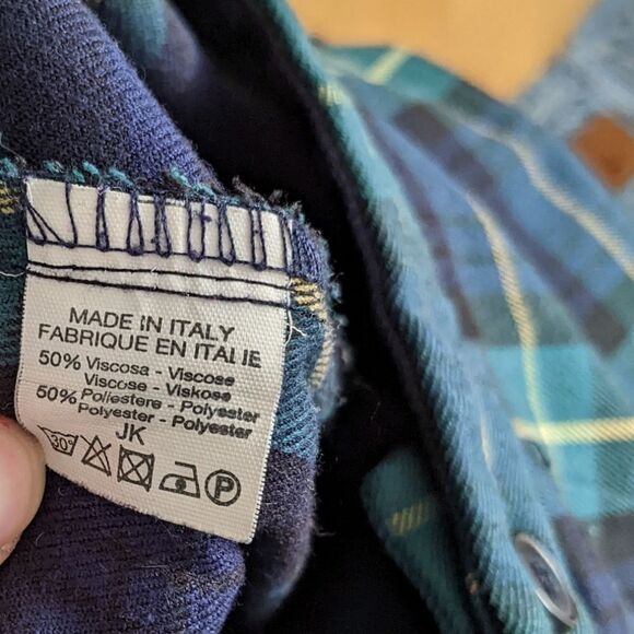 Brandy MELVILLE black watch plaid wide leg high rise XS @L - Picture 4 of 9